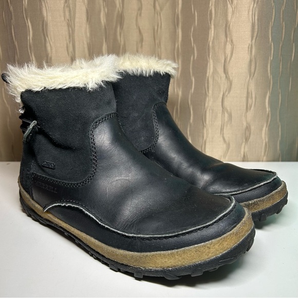 Merrell Tremblant Women's 9.5 Black Leather DRY Waterproof 200 Ankle J45728 - Picture 2 of 15